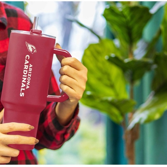 2X 40oz vacuum insulated double wall tumbler officially license Arizona Cardinal - Picture 5 of 6